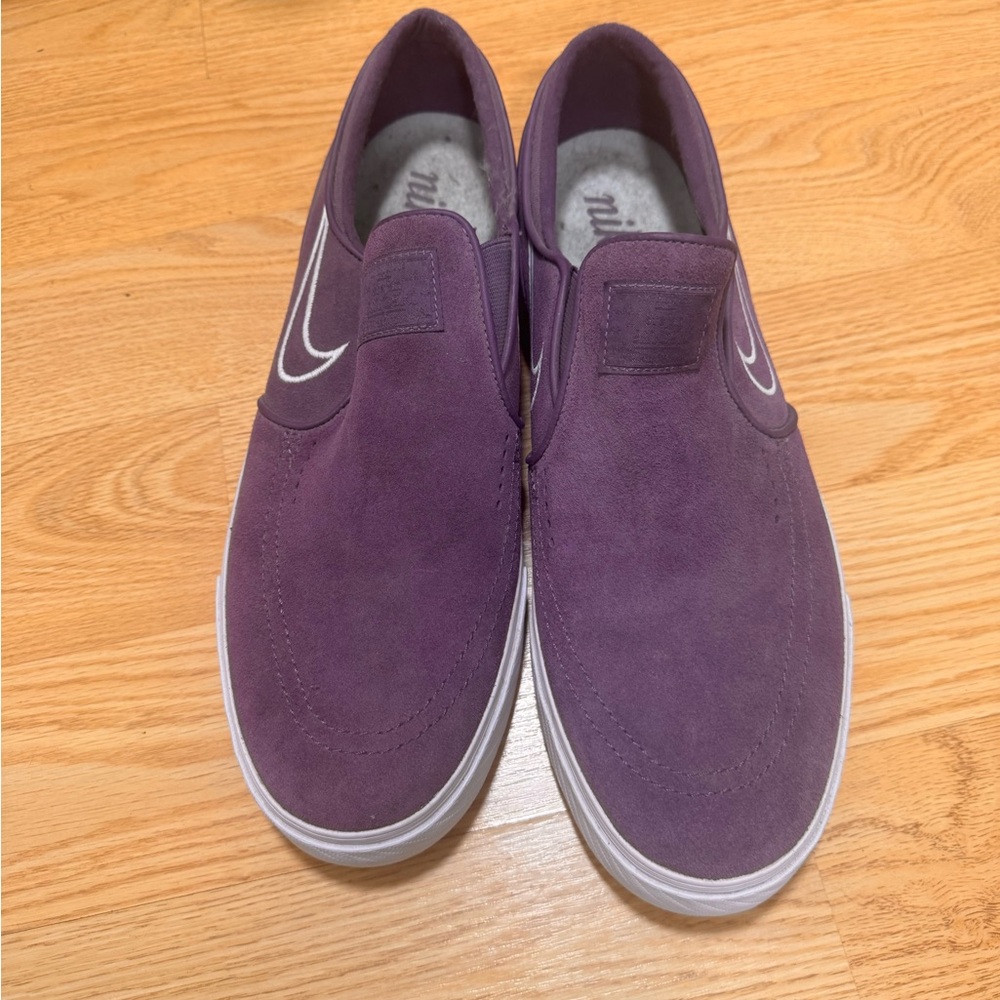 Nike Purple Suede Slip-On Loafers